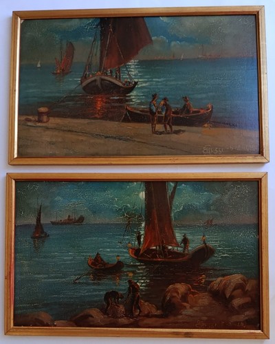 Lot marine huile sur - sur, isorel
