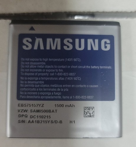 Samsung rechargeable 500mah - rechargeable, 1,500mah