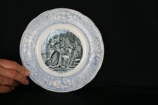 Assiette ancienne parlante