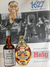 PUBLICITÉ DE PRESSE 1956 HAIG GOLD LABEL BLENDED SCOTCH WHISKY