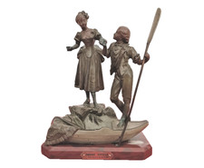 Sculpture en régule polychrome d'après Faure de Brousse (1876-1908)