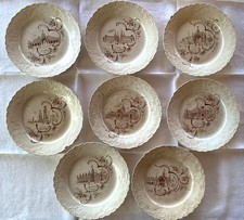 Lot de 8 assiettes Exposition