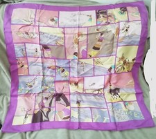 Foulard carré Hermès en soie