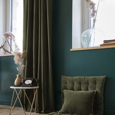 Rideau ajustable 140x270 cm velours de coton Thym