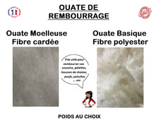 OUATE DE REMBOURRAGE Basique ou Cardée poids au choix 