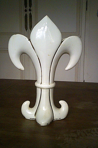 Vase ancien forme - , fleur
