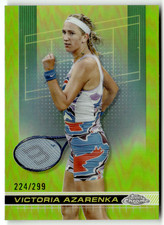 Topps Chrome 2024 Tennis N° 100 Victoria Azarenka Lime Refractor 224/299