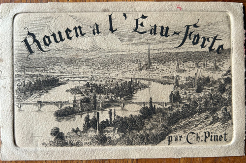 Cpa rouen eau forte par - rouen, l
