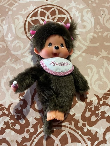 Peluche kiki rose - rose, monchhichi
