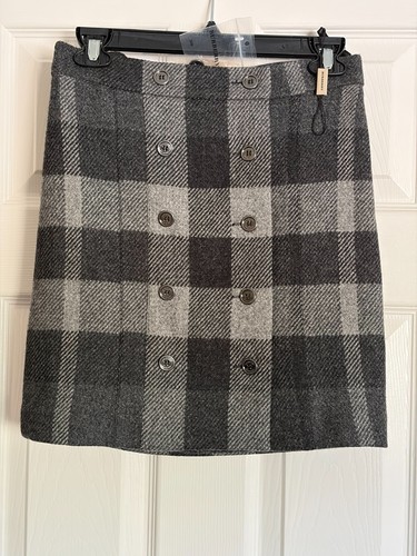 Burberry grey plaid wool - burberry, skirt