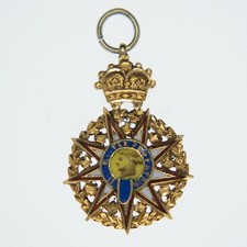 Etats Unis. Rare médaille en or de la Société Générale des Guerres Coloniales.