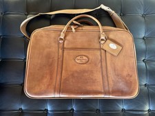 GASTINNE RENETTE - Valise Souple/Sac Week-end tout Cuir/ Jolie Patine/Bon État