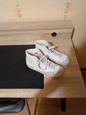 baskets hautes Nike blanches