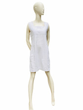 Courreges Vintage White Ribbed Dress  Size 42 fits S to M