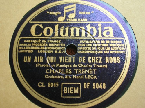 Trs rpm charles trenet - 78, un