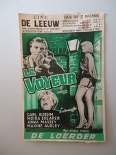 PEEPING TOM/LE VOYEUR/MICHAEL POWELL/ F8/belgian poster