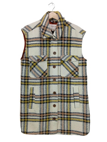 Young gilet long tricoté - gilet,