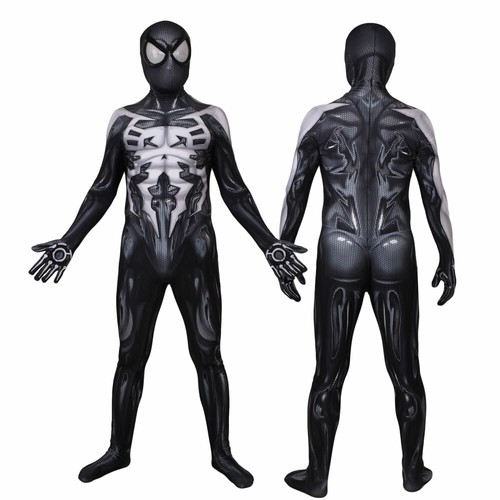 Black 2099 spiderman jumpsuit - black,