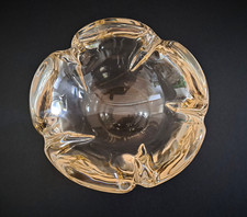 Cendrier en cristal signé