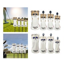 4 Pcs Golf Bois Tête Couvre