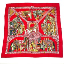 Hermes Carré 90 La Danse du Cheval Marwari Dancing Marwari Horse Large Silk 35in