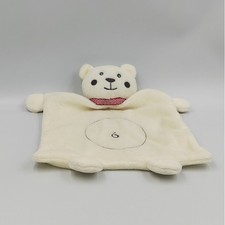 Doudou plat ours blanc gris KIMBALOO - 23969