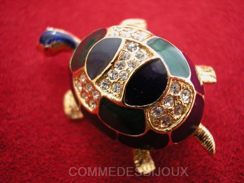 Broche vintage tortue salade - broche,