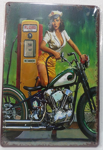 Plaque metal vintage 20x30 - plaque,