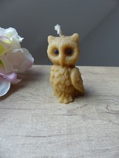 Ancienne Bougie hibou, chouette 8 cm
