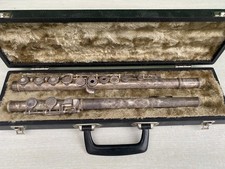 Ancienne flûte traversière Ida Maria instrument musique étui vintage