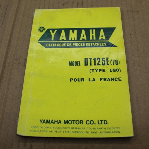 Parts list yamaha 125 e - yamaha,