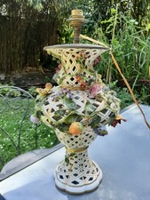 belle lampe en porcelaine XIX