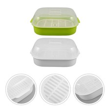 2 Pcs Cuit Vapeur Micro-ondes