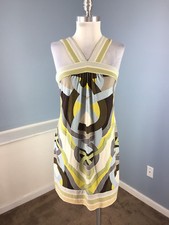 BCBGMaxAzria M Celtic knot Print dress Cocktail Party Stretch BCBG Excellent WOW