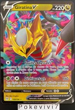 Carte Pokemon GIRATINA 130/196 V Ultra Rare Epée et Bouclier 11 EB11 FR NEUF