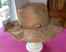 Chapeau vintage véritable STETSON en cuir Rodeo Dr Collection