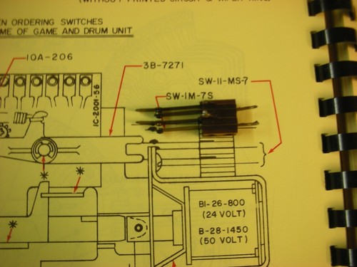 Contact compteur flipper - contact,