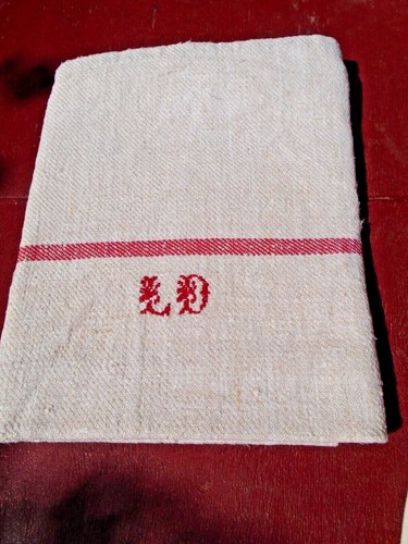Grand torchon ancien lin - , et