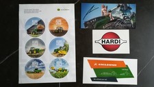Lot  8 autocollants et carte
