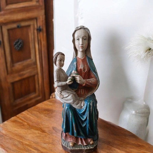 Vierge enfant en bois - vierge, à