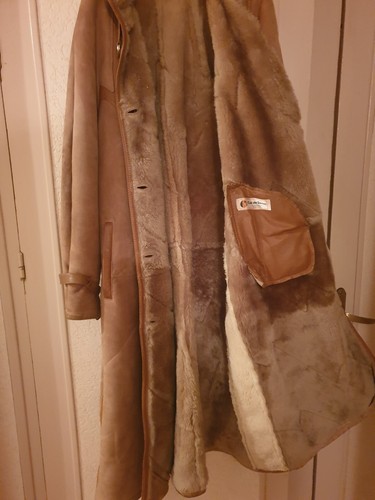Manteau peau retournée - manteau,