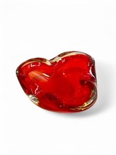 Cendrier vide poche en verre de Murano Rouge Sommerso - Flavio Poli 