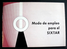 MODE D'EMPLOI / INSTRUCTIONS FOR USE : GOSSEN CELLULE SIXTAR EN ESPAGNOL - BE