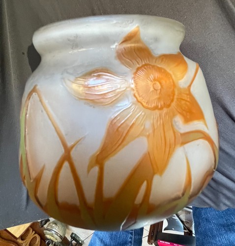 Vase verre emile - vase, galle