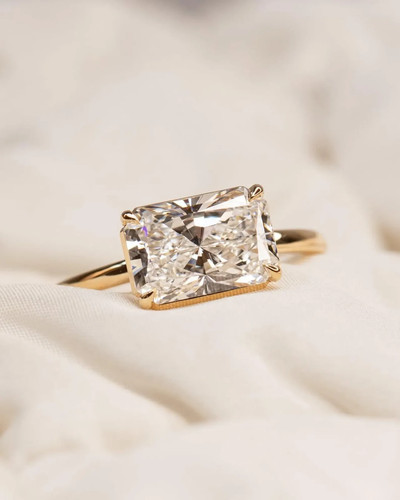 Bague solitaire moissanite - bague,