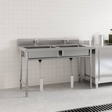 Evier de Cuisine Double Lavabo