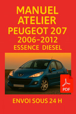 Manuel Atelier PEUGEOT 207 2006-2012 Essence Diesel Revue Technique CD PDF 24H!