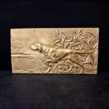 Jolie plaque en bronze à