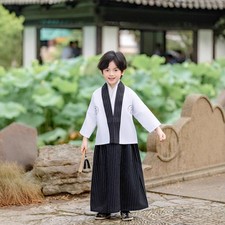 3-Piece Ensemble, Enfants Garçon Japonais Kimono Suit Hakama-Style Performance