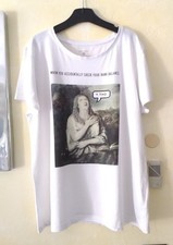 T-shirt blanc imprimé taille